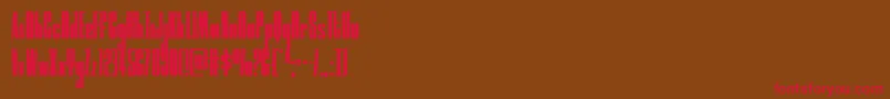 moonrunnercond Font – Red Fonts on Brown Background
