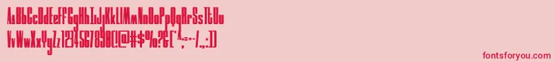 moonrunnercond Font – Red Fonts on Pink Background