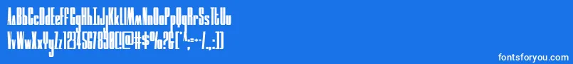 Fonte moonrunnercond – fontes brancas em um fundo azul