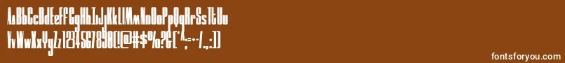 moonrunnercond Font – White Fonts on Brown Background