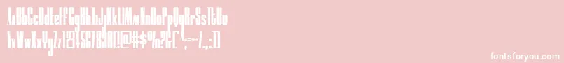 moonrunnercond Font – White Fonts on Pink Background