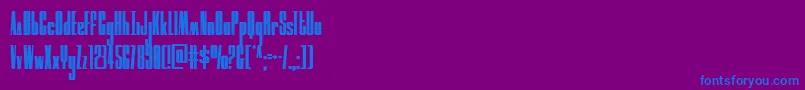 Шрифт moonrunnercond – синие шрифты на фиолетовом фоне