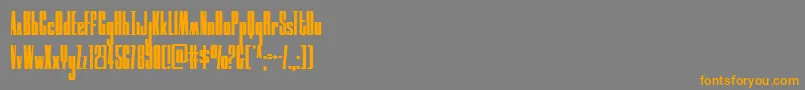 moonrunnercond Font – Orange Fonts on Gray Background