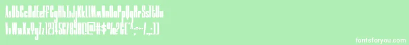 moonrunnercond Font – White Fonts on Green Background