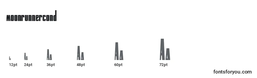 Tamanhos de fonte Moonrunnercond (134891)