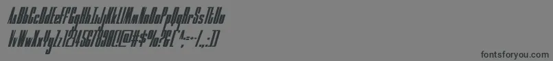 moonrunnercondital Font – Black Fonts on Gray Background