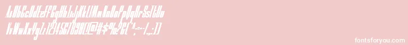 moonrunnercondital Font – White Fonts on Pink Background