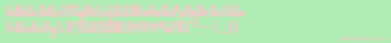 moonrunnerexpand Font – Pink Fonts on Green Background