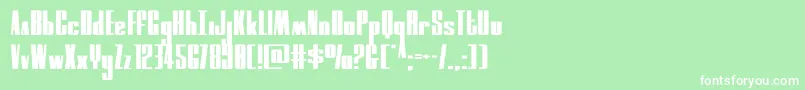 moonrunnerexpand Font – White Fonts on Green Background