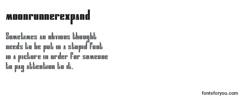 Review of the Moonrunnerexpand (134894) Font