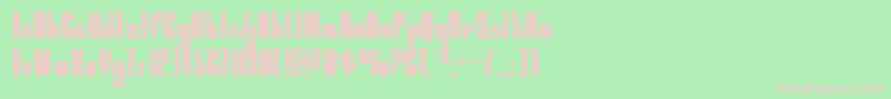 moonrunnerexpand Font – Pink Fonts on Green Background