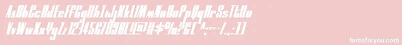 moonrunnerexpandital Font – White Fonts on Pink Background