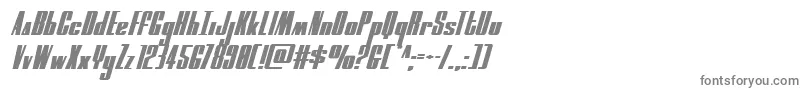 フォントmoonrunnerexpandital – 白い背景に灰色の文字