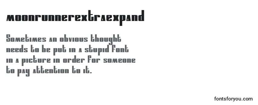 Moonrunnerextraexpand (134898) フォントのレビュー
