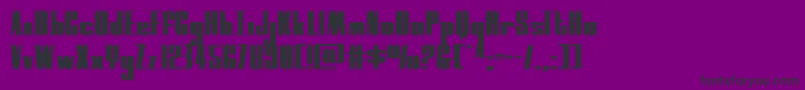 Fonte moonrunnerextraexpand – fontes pretas em um fundo violeta