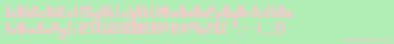 moonrunnerextraexpand Font – Pink Fonts on Green Background