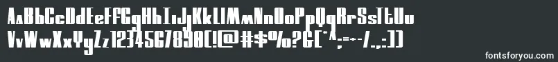 Шрифт moonrunnerextraexpand – белые шрифты на чёрном фоне