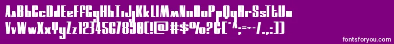 moonrunnerextraexpand Font – White Fonts on Purple Background