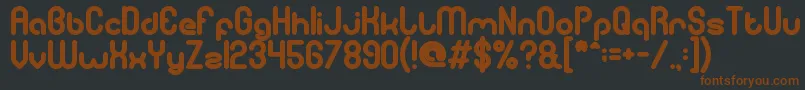 GitchgitchBold Font – Brown Fonts on Black Background