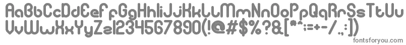 フォントGitchgitchBold – 白い背景に灰色の文字