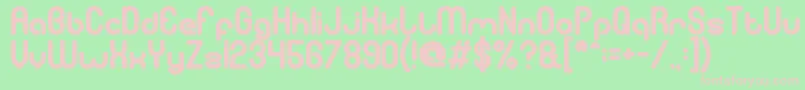 GitchgitchBold Font – Pink Fonts on Green Background