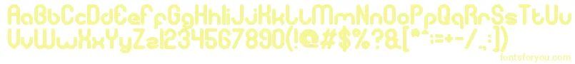 GitchgitchBold-fontti – keltaiset fontit