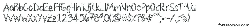 Шрифт MyFirstCrushHollow – шрифты для Adobe Indesign
