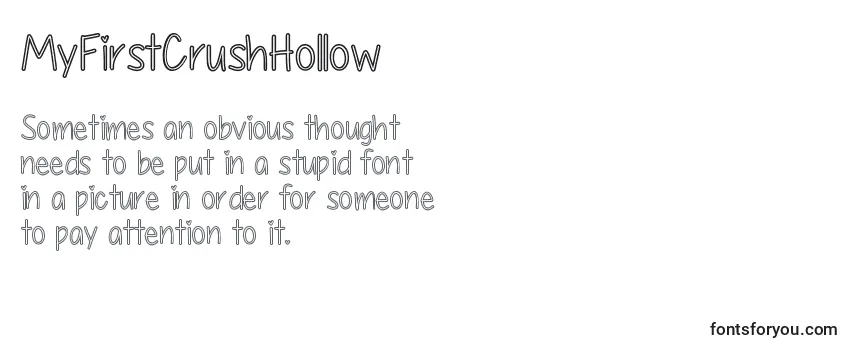 MyFirstCrushHollow Font