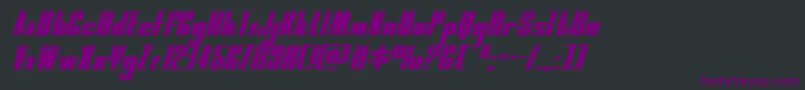 moonrunnerextraexpandital Font – Purple Fonts on Black Background