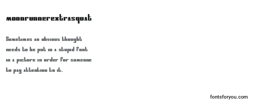 Moonrunnerextrasquat (134902) フォントのレビュー