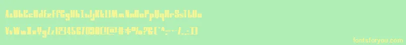 More about moonrunnerextrasquat Font moonrunnerextrasquat Font – Yellow Fonts on Green Background