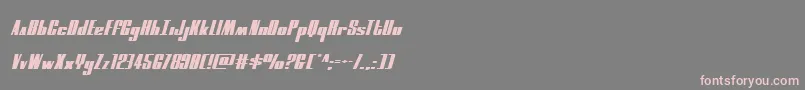 moonrunnerextrasquatital Font – Pink Fonts on Gray Background