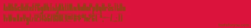moonrunnerlaser Font – Brown Fonts on Red Background