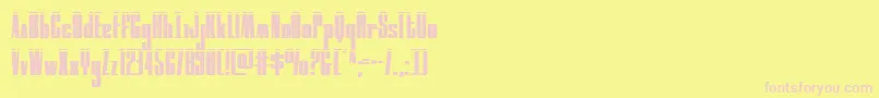 moonrunnerlaser Font – Pink Fonts on Yellow Background