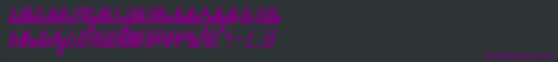 moonrunnerlaserital Font – Purple Fonts on Black Background