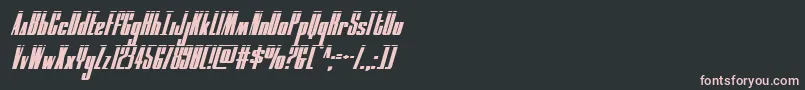 moonrunnerlaserital Font – Pink Fonts on Black Background