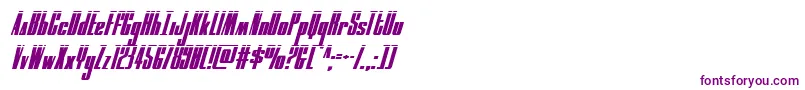moonrunnerlaserital Font – Purple Fonts on White Background