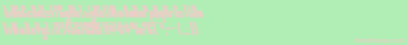 moonrunnerleft Font – Pink Fonts on Green Background