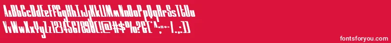 moonrunnerleft Font – White Fonts on Red Background