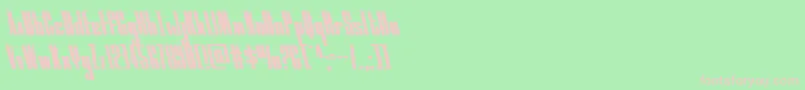 moonrunnerleft Font – Pink Fonts on Green Background