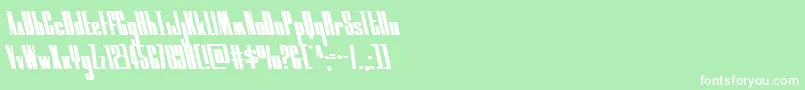 moonrunnerleft Font – White Fonts on Green Background