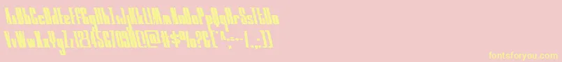 moonrunnerleft Font – Yellow Fonts on Pink Background