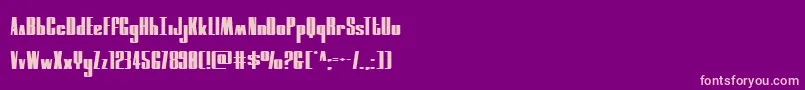 Więcej informacji o czcionce moonrunnersquat Czcionka moonrunnersquat – różowe czcionki na fioletowym tle