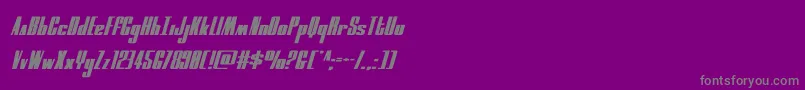 moonrunnersquatital Font – Gray Fonts on Purple Background