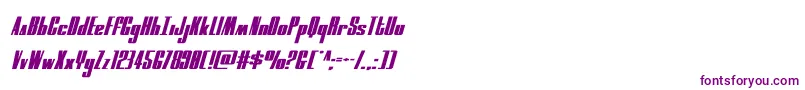 moonrunnersquatital Font – Purple Fonts on White Background