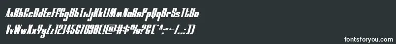 moonrunnersquatital Font – White Fonts on Black Background