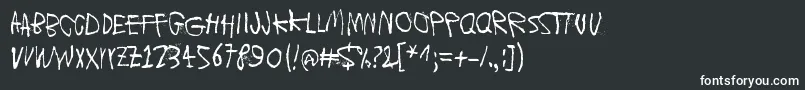 Moons of Jupiter, Io Font – White Fonts on Black Background