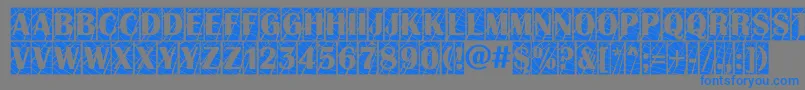 AAlbionictitulcmwb Font – Blue Fonts on Gray Background