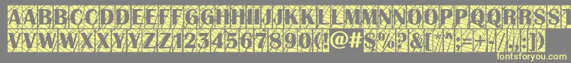 AAlbionictitulcmwb Font – Yellow Fonts on Gray Background