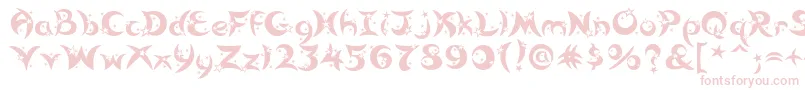 Moonstar Font – Pink Fonts on White Background